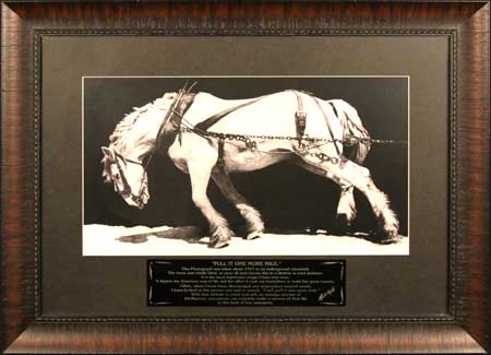 Ross Taylor Horse Pulling Print